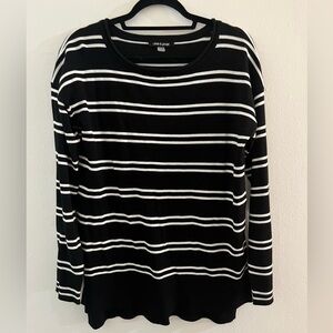 Cable and gauge sweater